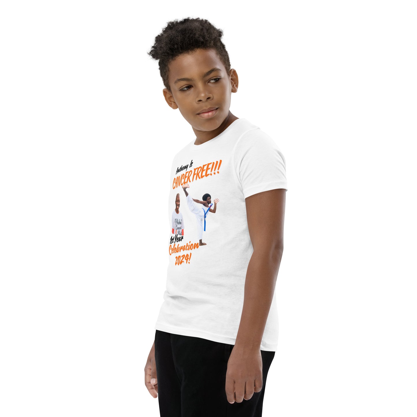 Youth Short Sleeve "I KICKED CANCER'S BUTT" T-Shirt