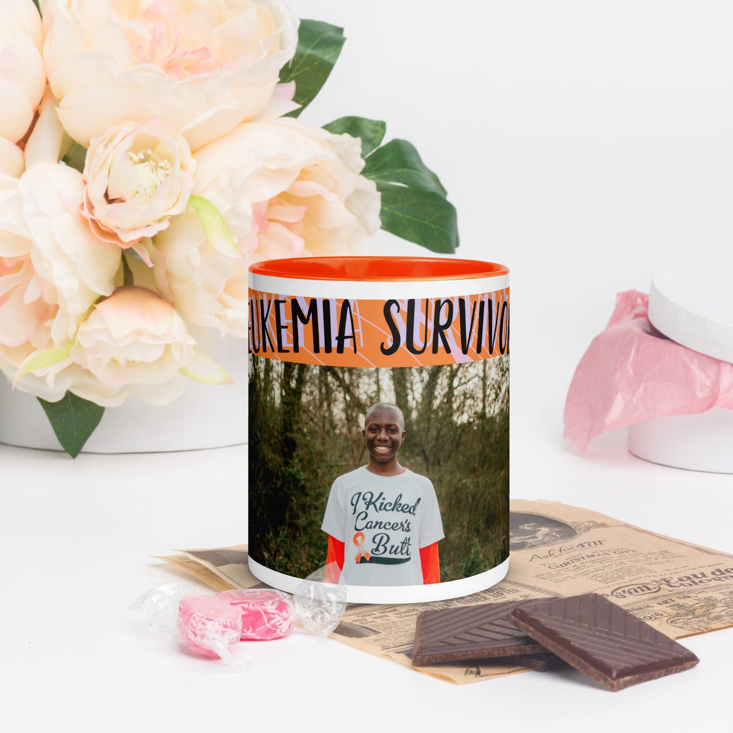 Anthony 2023 Leukemia Survivor Mug w/ Color Inside